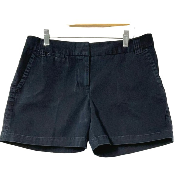J. Crew City‎ Fit Blue Twill Chino Shorts Size 8 - Picture 2 of 7
